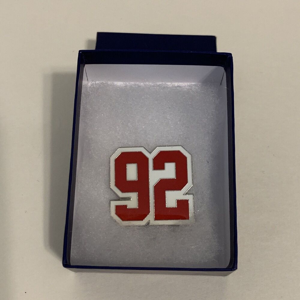 Michael Strahan NY Giants #92 Pin HOF Ring Ceremony Night Hall of Fame